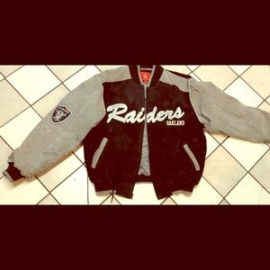 Oakland Raiders LeatherSuede Jacket.
